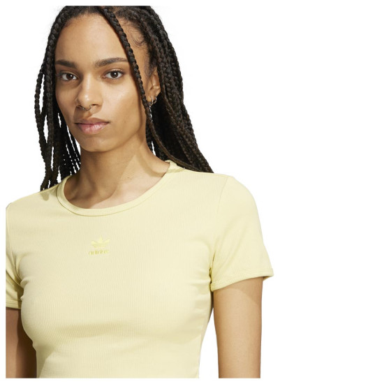 Adidas Γυναικεία κοντομάνικη μπλούζα Essentials Rib Tee